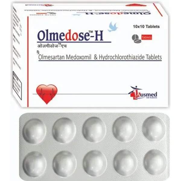Olmedose-H Olmesartan Medoxomil 20mg Hydrochlorothiazide IP 12.5mg. 20mg pharmaceutical product details from NexCure Health