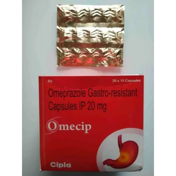 Omecip 20mg (Omeprazole) 20mg pharmaceutical product details from NexCure Health