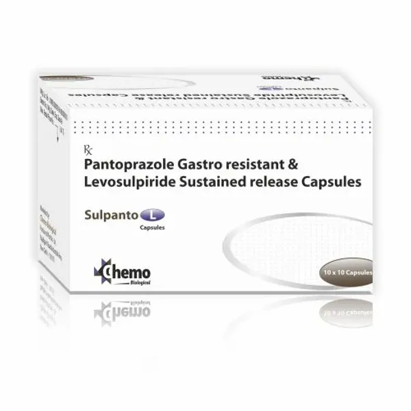 Pantoprazole Gastro Resistant And Levosulpride Sustaind Release Capsules pharmaceutical product details from NexCure Health