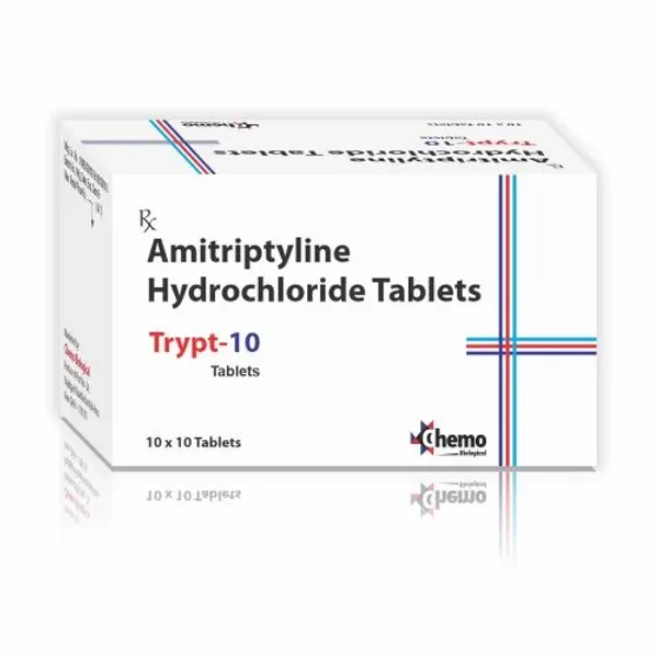PCD Franchise for Amitriptyline HCL 10mg Tablets 10mg pharmaceutical product details from NexCure Health