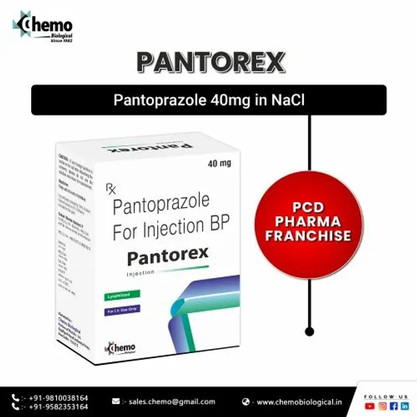 PCD Pharma Franchise for Pantoprazole 40mg for Injection 40mg pharmaceutical product details from NexCure Health