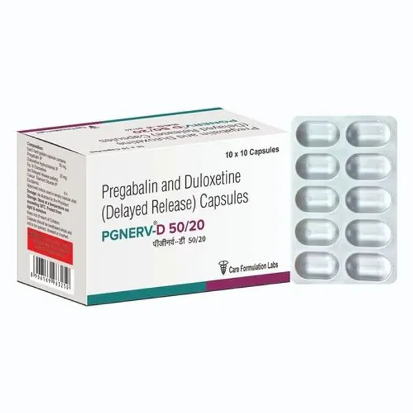 Pg Nerv D 50/20 pharmaceutical product details from NexCure Health