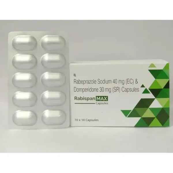 Rabeprazole 40mg Domperidone 30mg Capsules 40mg pharmaceutical product details from NexCure Health
