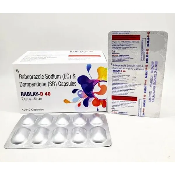 Rabeprazole Sodium (EC) 40 mg + Domperidone(SR) 30 mg 40mg pharmaceutical product details from NexCure Health