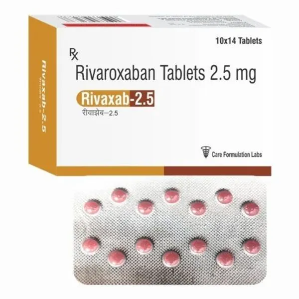 Rivaroxaban Micronized 2.5mg 2.5mg pharmaceutical product details from NexCure Health