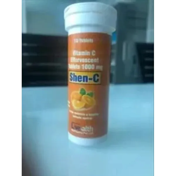 Shen C - Vit C Effervescence 10 Tablets - 1000 mg 1000 mg pharmaceutical product details from NexCure Health