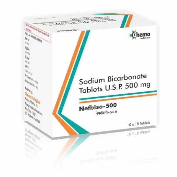 Sodium Bicarbonate Tablets USP 500mg 500mg pharmaceutical product details from NexCure Health