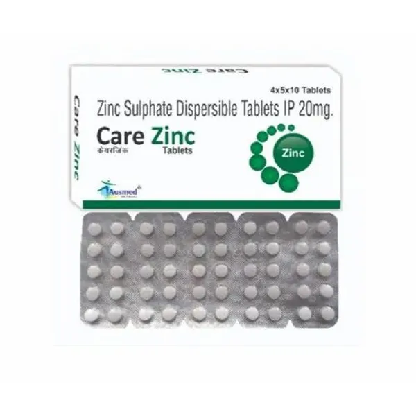 Zinc Sulphate Dispersible Tablets IP 20 mg 20MG pharmaceutical product details from NexCure Health